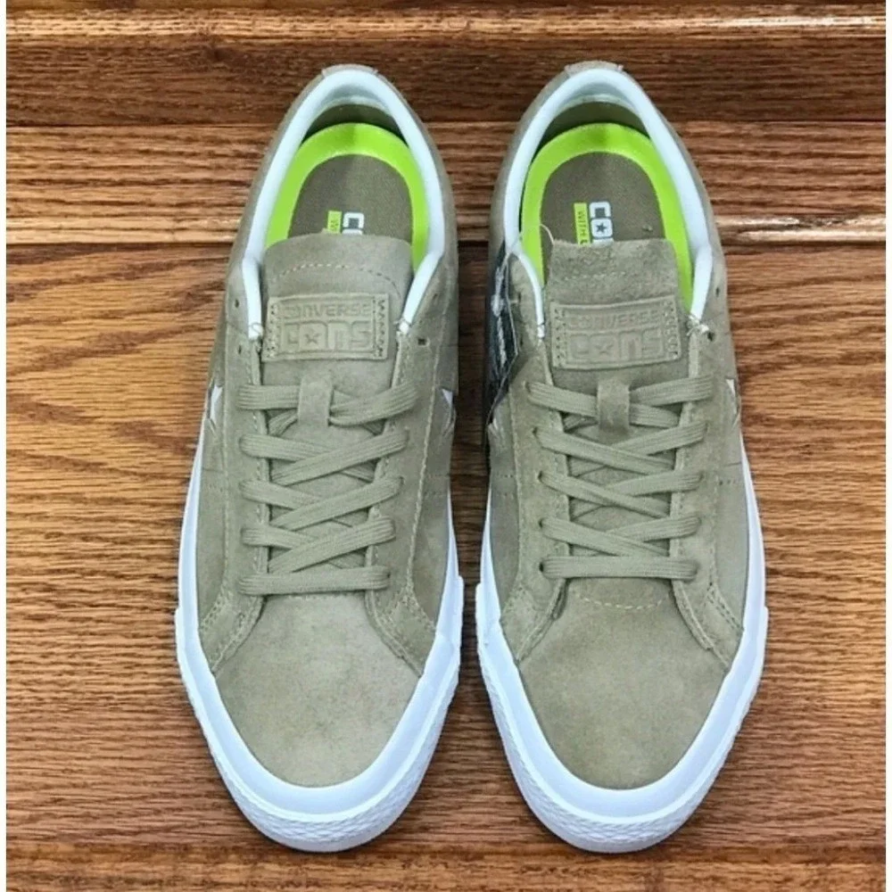 Converse One Star Suede Ox Sandy White Tan Sneakers 153965C Size Men 7.5